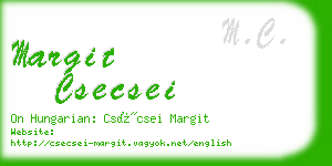 margit csecsei business card